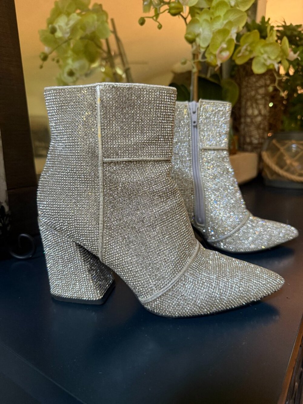 A NEW DAY RHINESTON BOOTIES